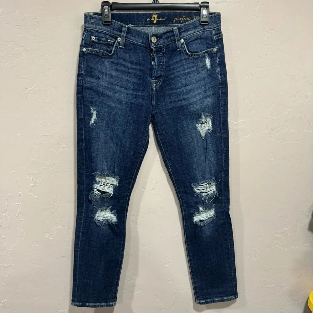 7 for all mankind josefina skinny boyfriend jeans